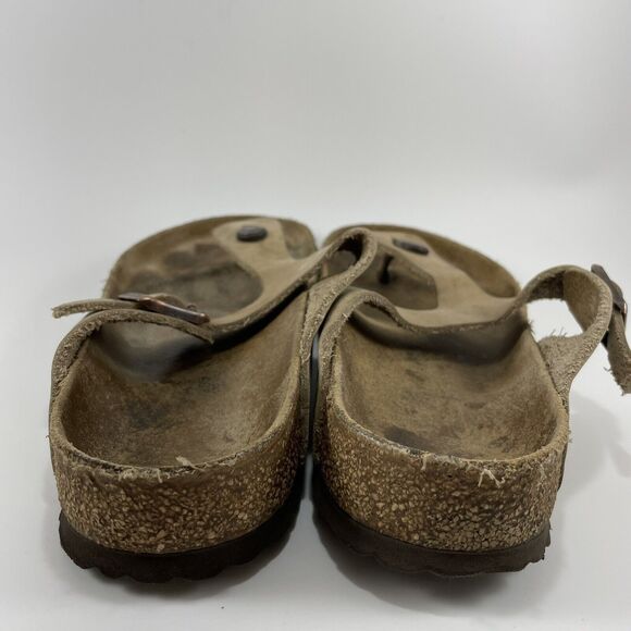 Birkenstock Gizeh Thong Sandals Womens Size 41 US Size 10-10.5 Brown Leather - Picture 5 of 9